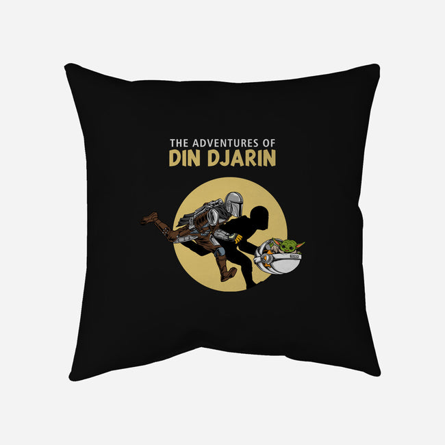 The Adventures Of Din Djarin-none removable cover w insert throw pillow-joerawks