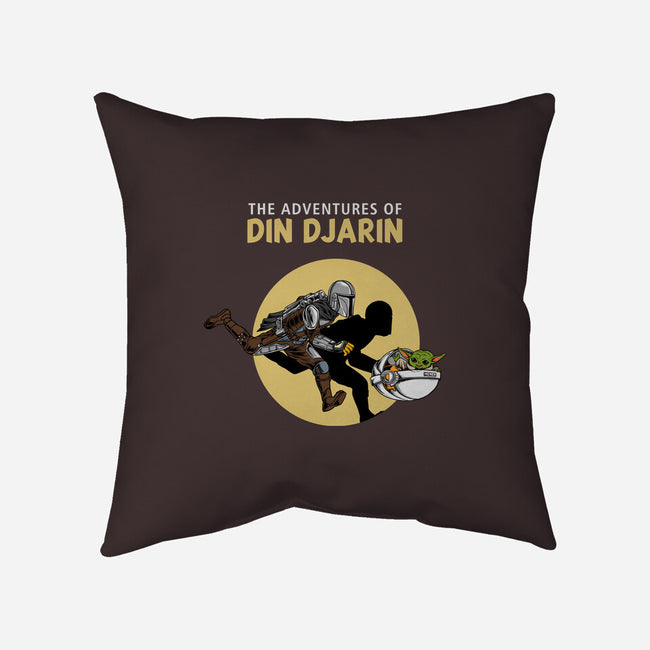 The Adventures Of Din Djarin-none removable cover w insert throw pillow-joerawks