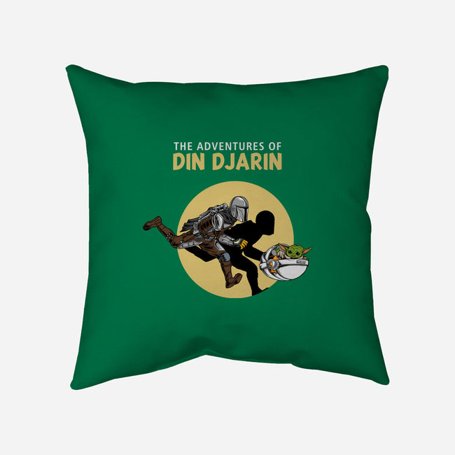The Adventures Of Din Djarin-none removable cover w insert throw pillow-joerawks