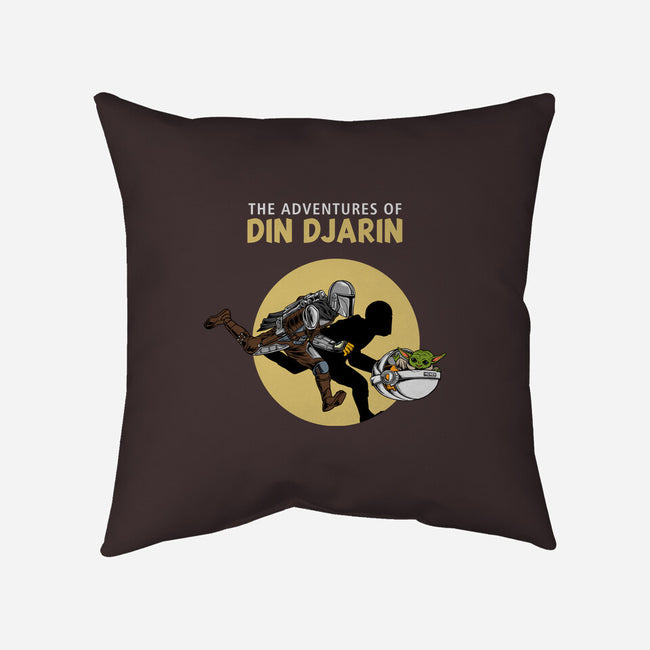 The Adventures Of Din Djarin-none removable cover throw pillow-joerawks