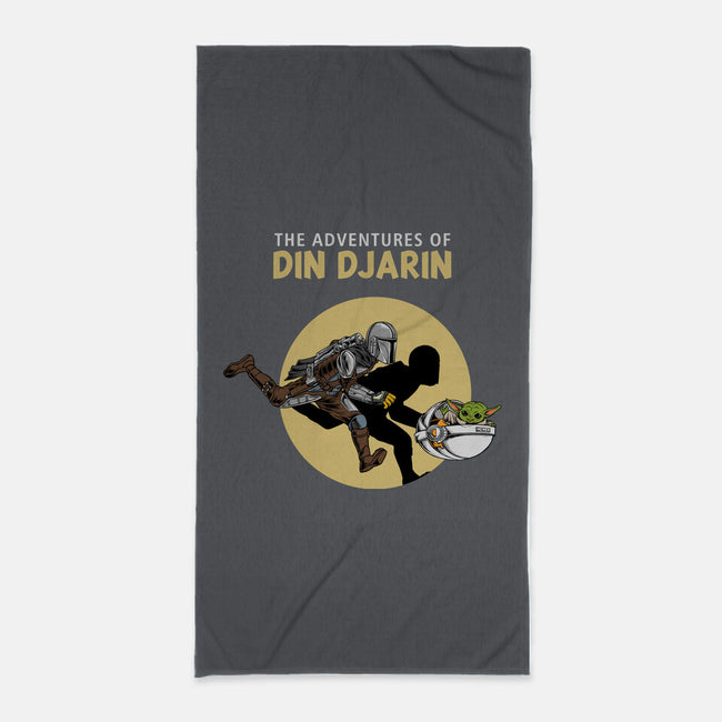 The Adventures Of Din Djarin-none beach towel-joerawks