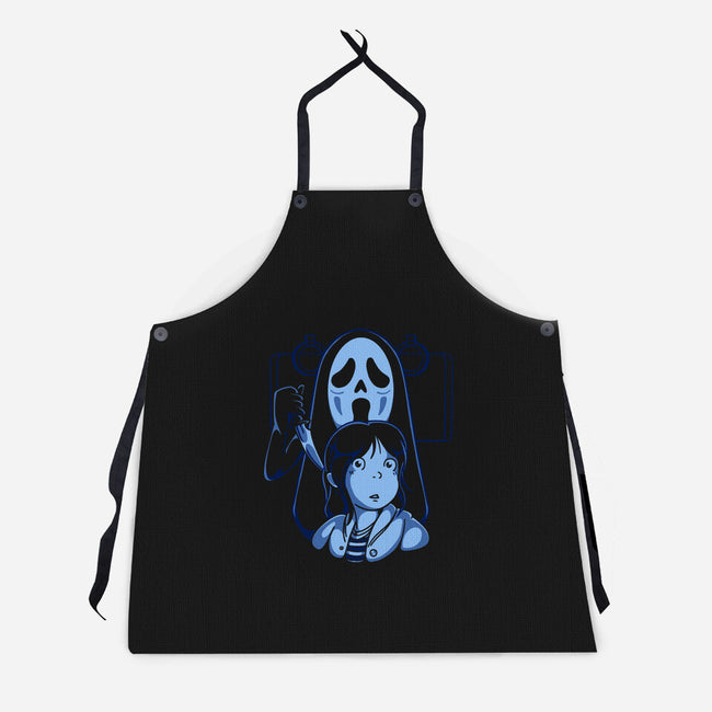 Ghostfaced Away-unisex kitchen apron-estudiofitas