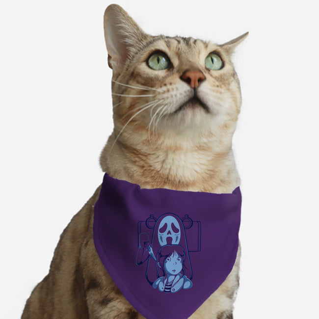 Ghostfaced Away-cat adjustable pet collar-estudiofitas