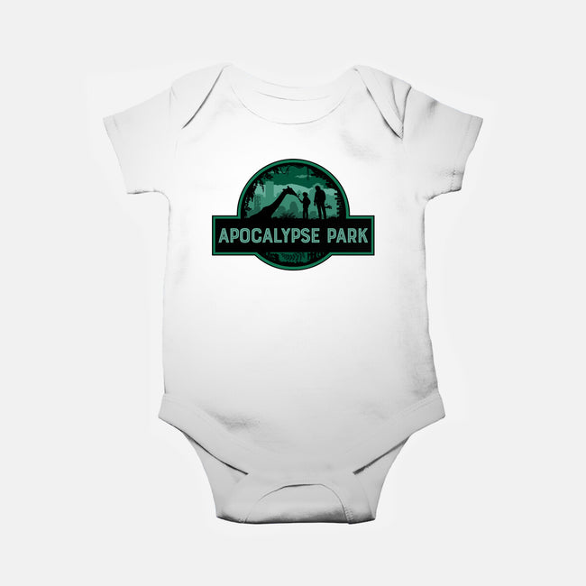 Apocalypse Park-baby basic onesie-rocketman_art