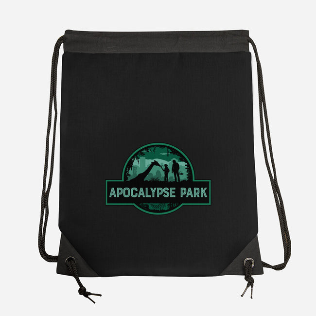 Apocalypse Park-none drawstring bag-rocketman_art