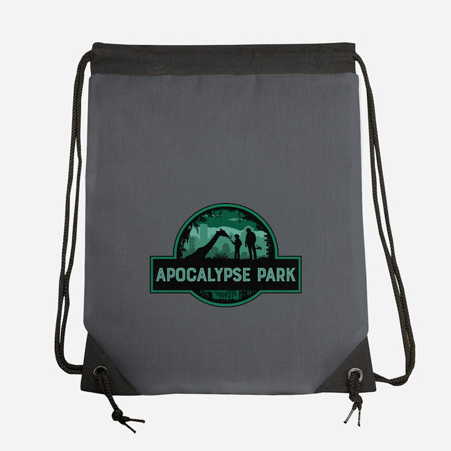 Apocalypse Park-none drawstring bag-rocketman_art