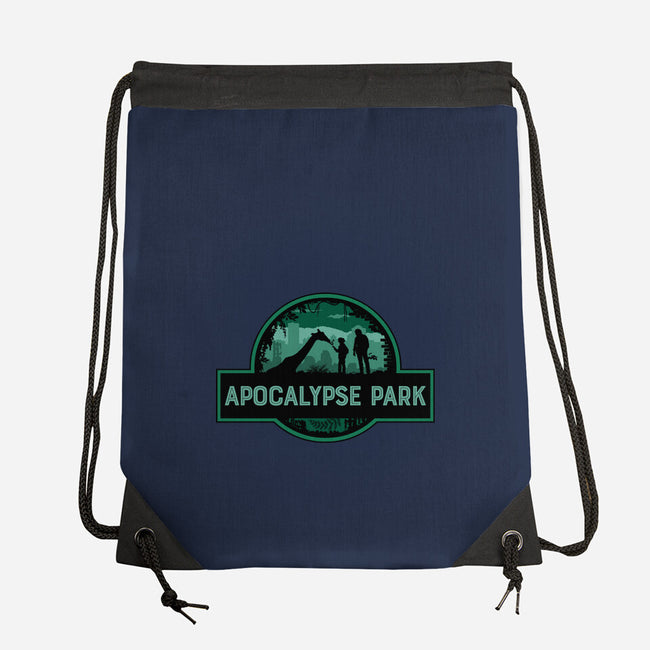 Apocalypse Park-none drawstring bag-rocketman_art
