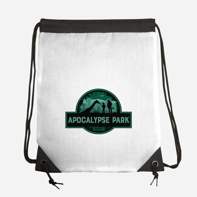 Apocalypse Park-none drawstring bag-rocketman_art