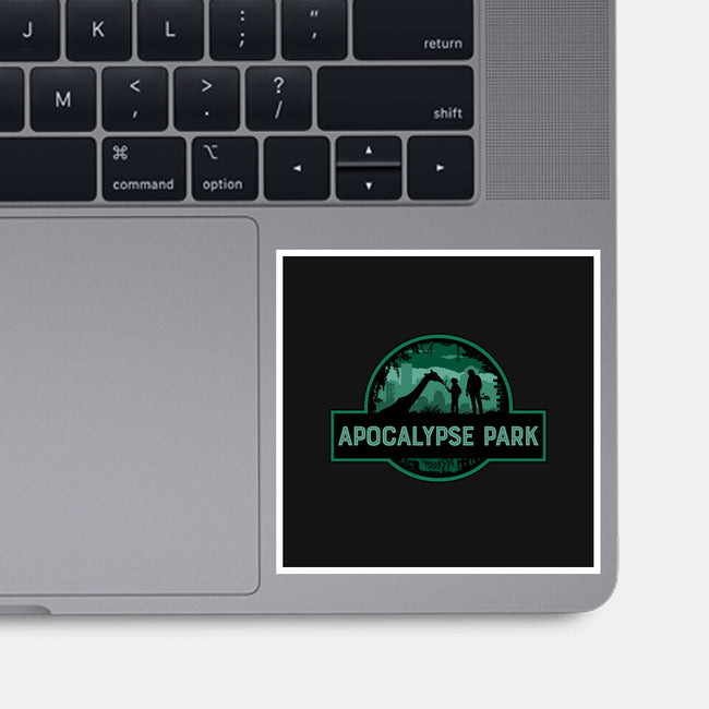 Apocalypse Park-none glossy sticker-rocketman_art