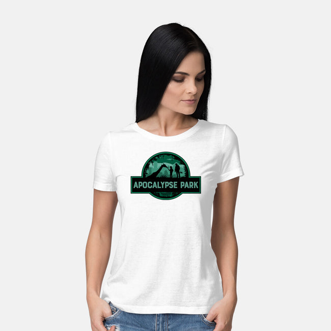 Apocalypse Park-womens basic tee-rocketman_art