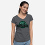 Apocalypse Park-womens v-neck tee-rocketman_art