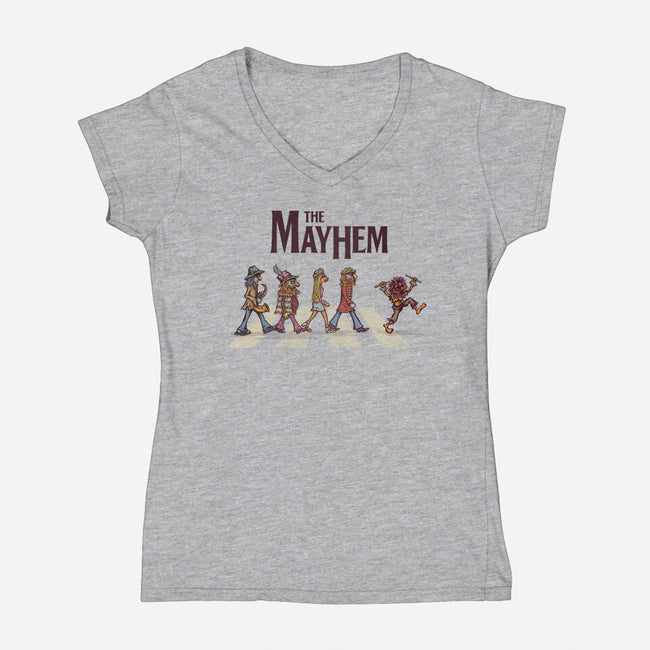 The Mayhem-womens v-neck tee-kg07