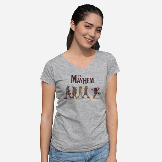 The Mayhem-womens v-neck tee-kg07