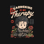 Gardening Is My Therapy-womens basic tee-eduely