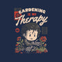 Gardening Is My Therapy-womens basic tee-eduely