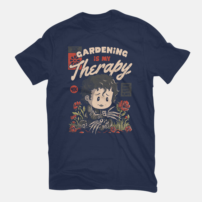 Gardening Is My Therapy-womens basic tee-eduely