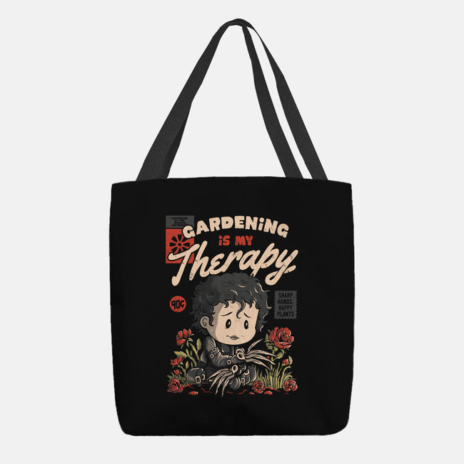 Gardening Is My Therapy-none basic tote bag-eduely