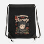 Gardening Is My Therapy-none drawstring bag-eduely