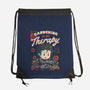 Gardening Is My Therapy-none drawstring bag-eduely