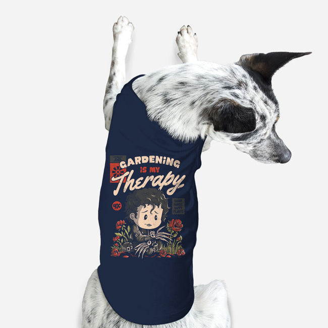 Gardening Is My Therapy-dog basic pet tank-eduely