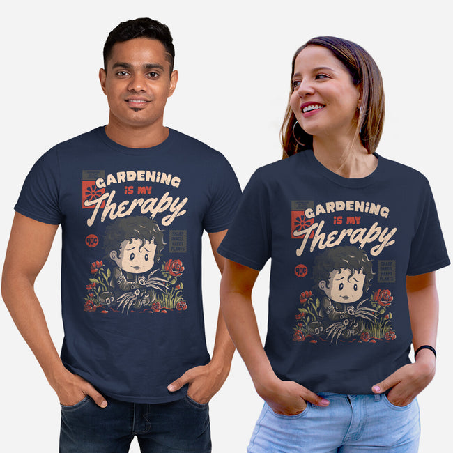 Gardening Is My Therapy-unisex basic tee-eduely