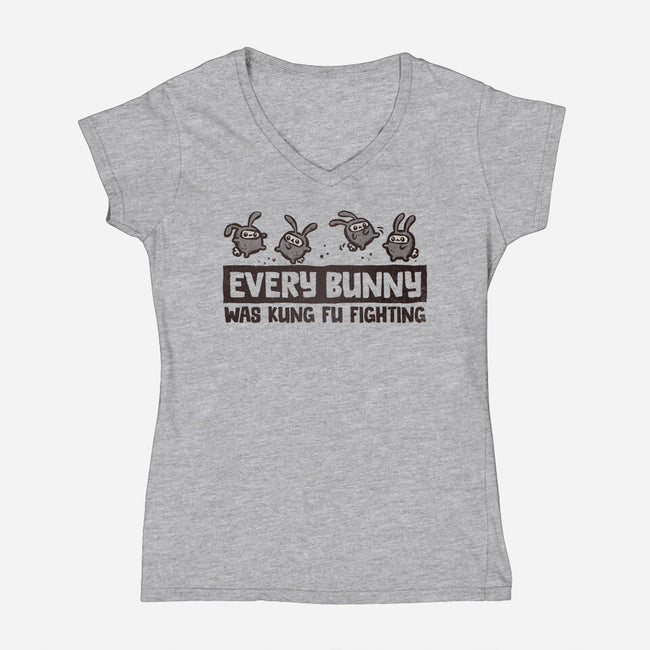 Every Bunny-womens v-neck tee-kg07