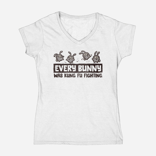 Every Bunny-womens v-neck tee-kg07