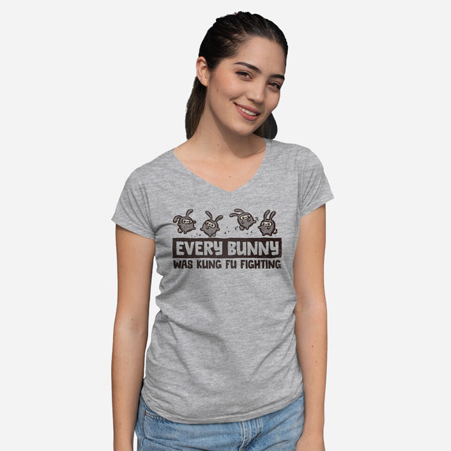Every Bunny-womens v-neck tee-kg07
