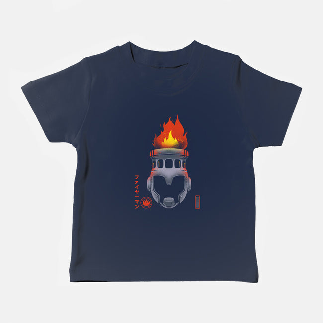 Fire-Man-baby basic tee-RamenBoy