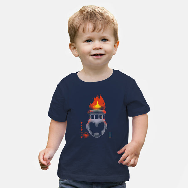 Fire-Man-baby basic tee-RamenBoy