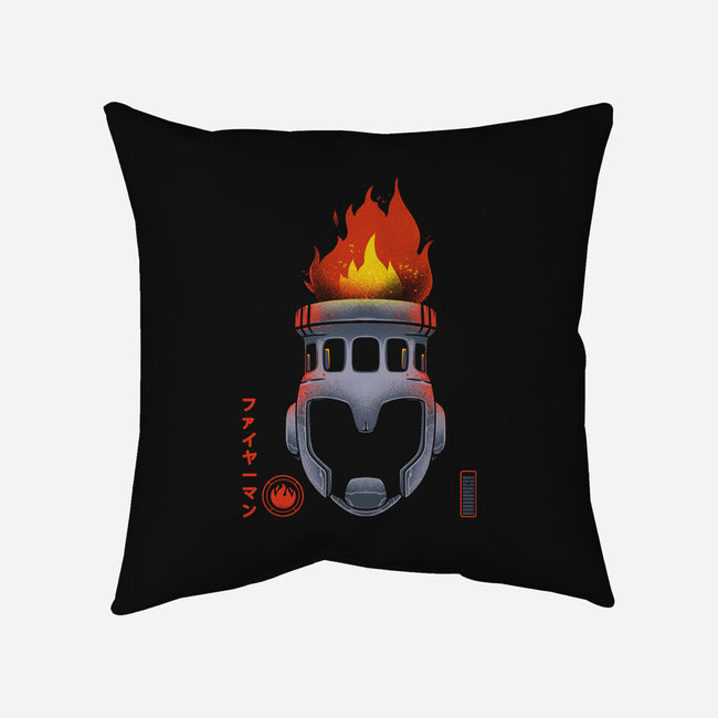 Fire-Man-none removable cover throw pillow-RamenBoy