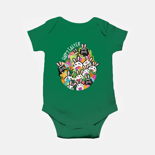 Easter Bunnies-baby basic onesie-bloomgrace28