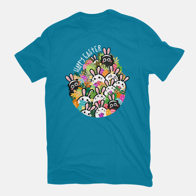 Easter Bunnies-womens fitted tee-bloomgrace28