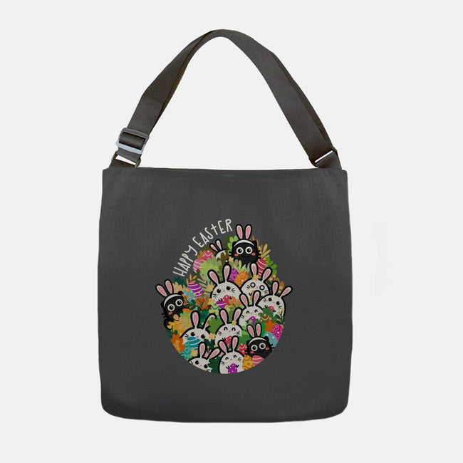 Easter Bunnies-none adjustable tote bag-bloomgrace28