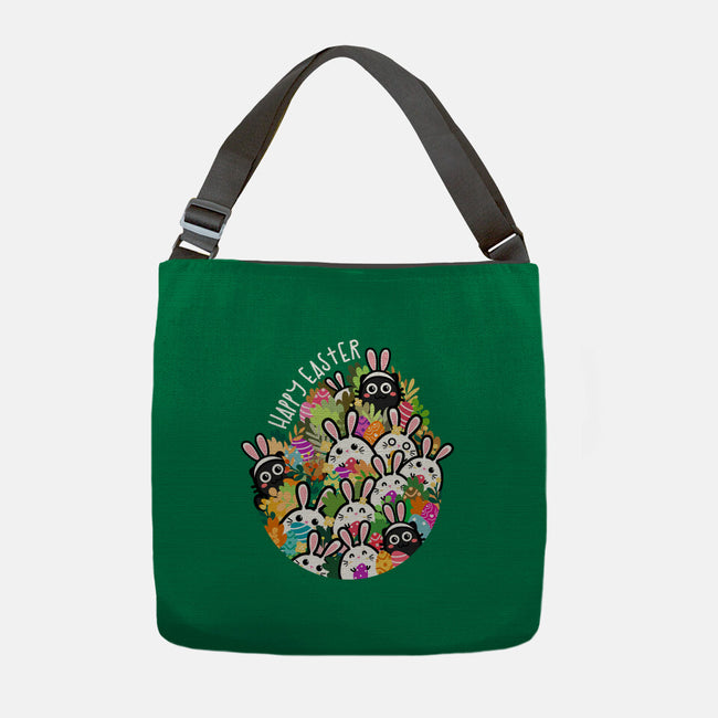 Easter Bunnies-none adjustable tote bag-bloomgrace28