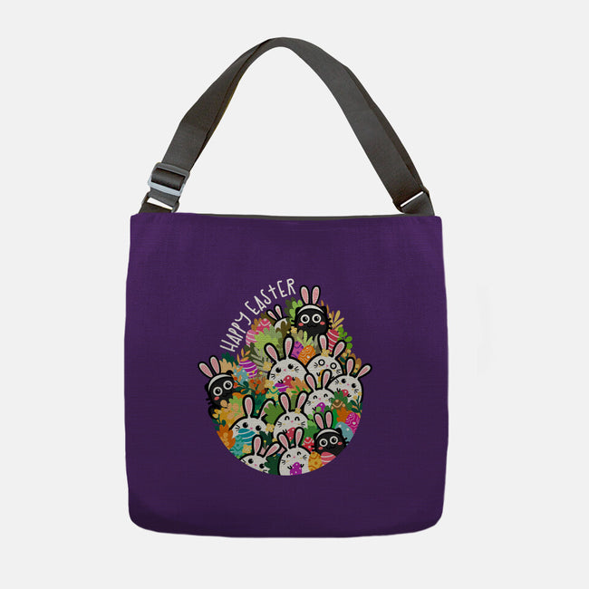 Easter Bunnies-none adjustable tote bag-bloomgrace28
