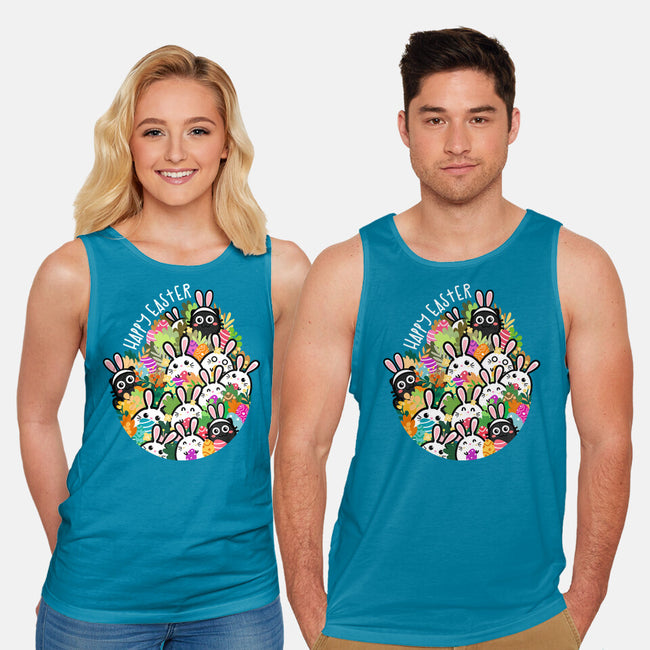 Easter Bunnies-unisex basic tank-bloomgrace28