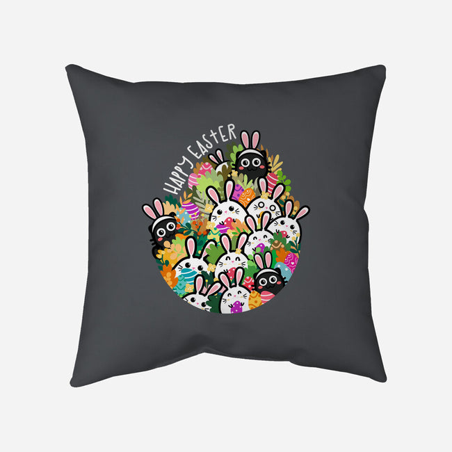 Easter Bunnies-none removable cover throw pillow-bloomgrace28