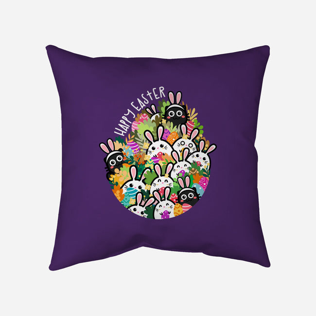 Easter Bunnies-none removable cover throw pillow-bloomgrace28