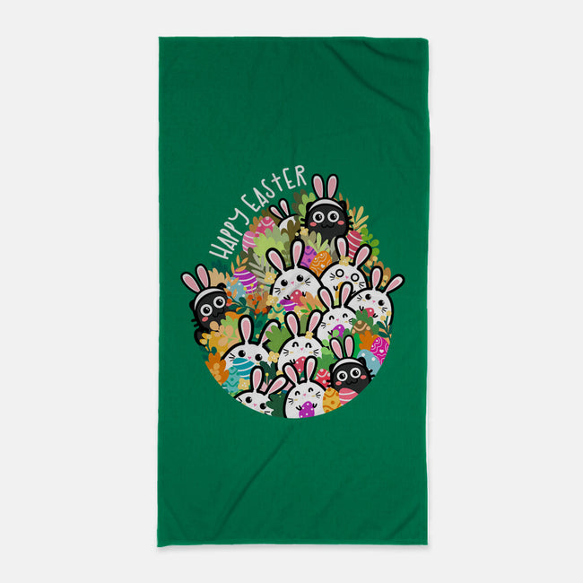 Easter Bunnies-none beach towel-bloomgrace28