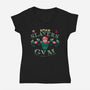 Tanjiro Slayers Gym-womens v-neck tee-teesgeex