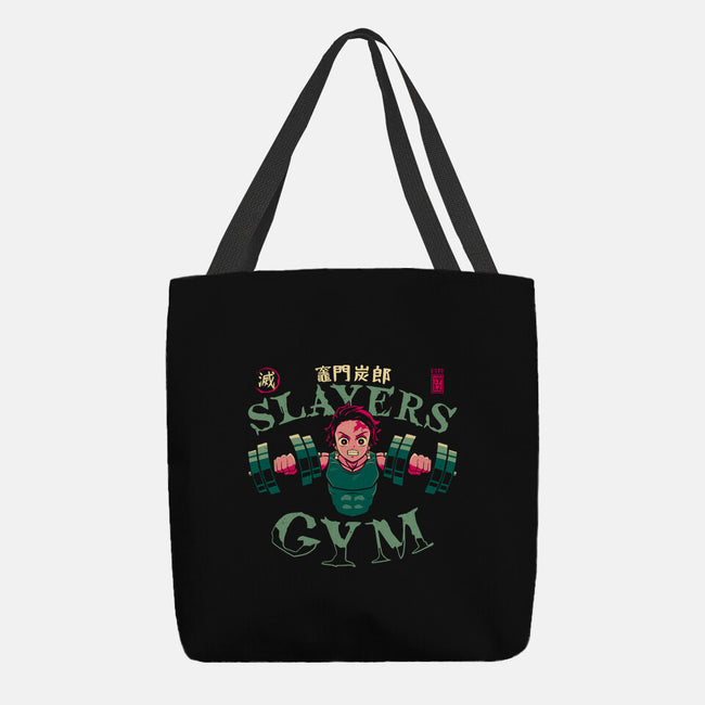 Tanjiro Slayers Gym-none basic tote bag-teesgeex