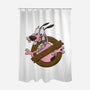 Dogbusters-none polyester shower curtain-Claudia