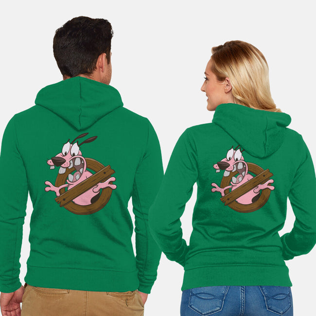 Dogbusters-unisex zip-up sweatshirt-Claudia