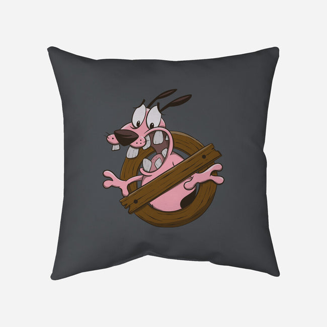 Dogbusters-none removable cover throw pillow-Claudia