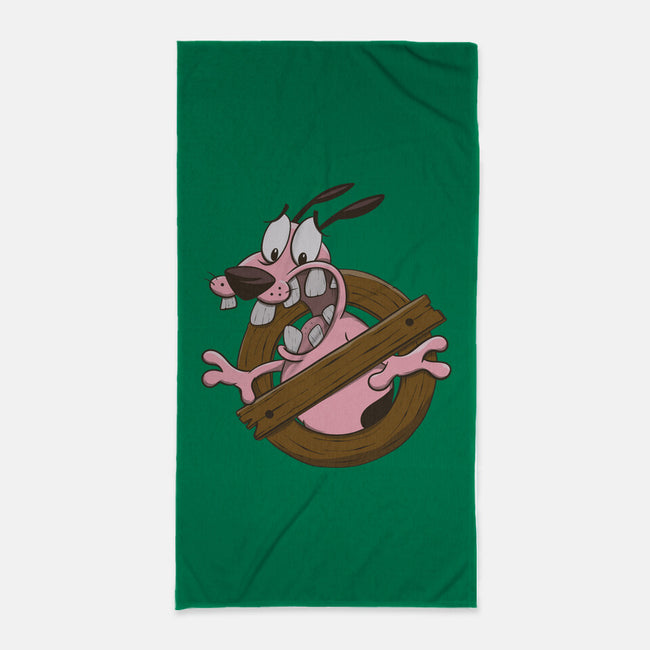 Dogbusters-none beach towel-Claudia