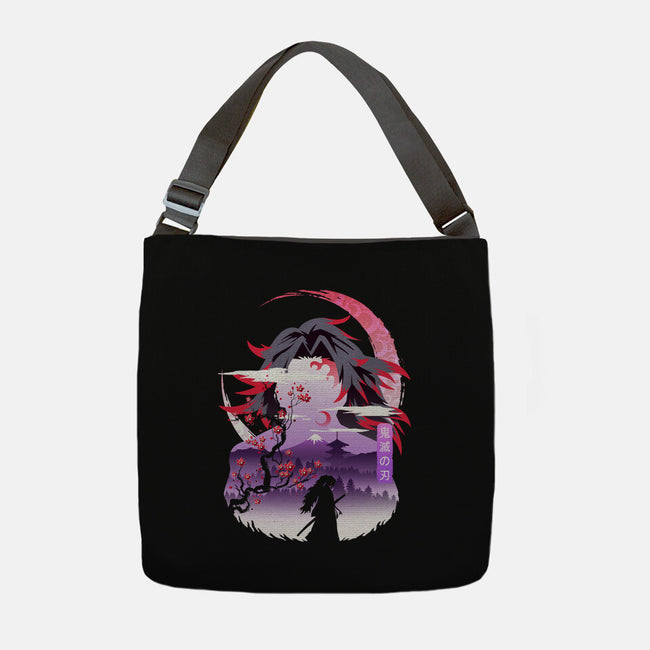 Red Moon Breathing-none adjustable tote bag-marsdkart