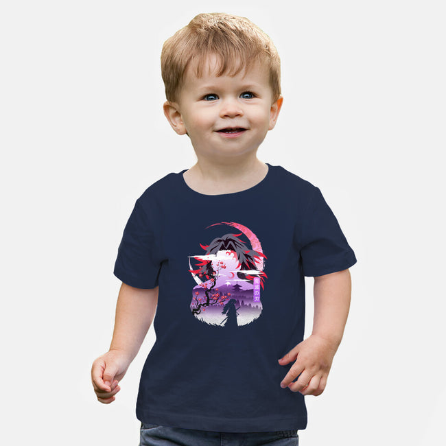 Red Moon Breathing-baby basic tee-marsdkart