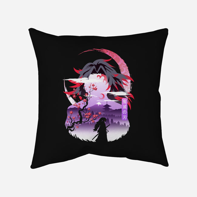 Red Moon Breathing-none removable cover w insert throw pillow-marsdkart