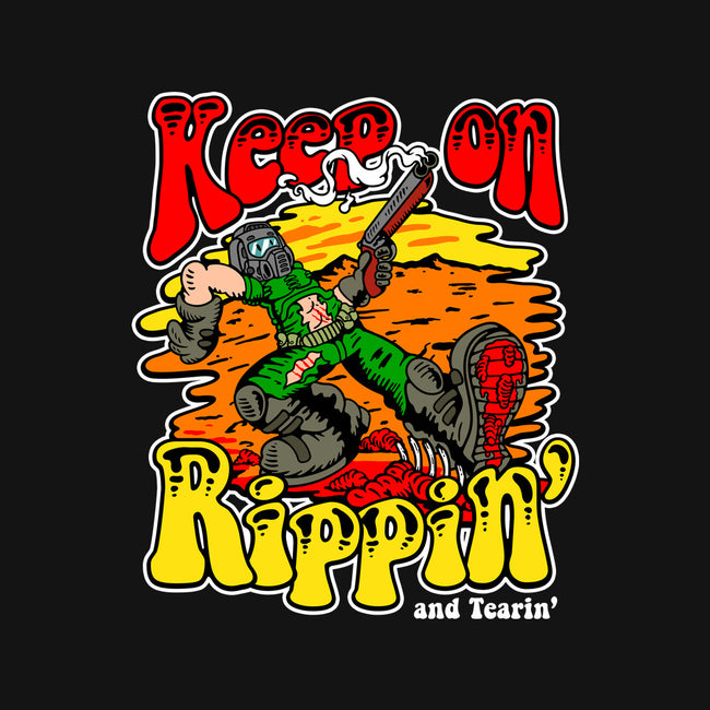 Keep On Rippin-womens v-neck tee-demonigote